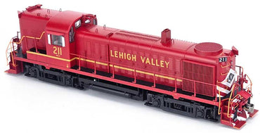 HO ALCo RS-3 (DC/Silent): Lehigh Valley #211 (Late Red)