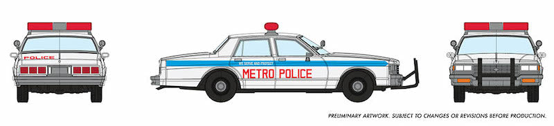 1:87 Early 1980s Chevrolet Impala: Metro Police