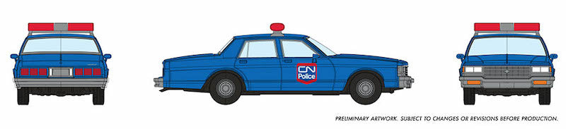 1:87 Early 1980s Chevrolet Impala: CN Police