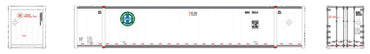 HO 53ft High-Cube Container - 2-Pack: BNSF/Hub Group HUBU