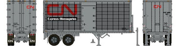 HO 26ft Can-Car Trailer w/ Side Door: CN Express #206152