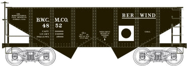 HO GLa 2-Bay Hopper: Berwind BWCM Co.#4852