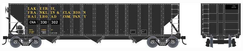 HO 100 Ton Hopper: Canadian National (ex LEFC, no logo) #330302
