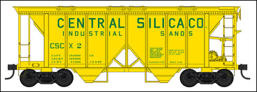 HO 70 Ton Covered Hopper: Central Silica Co. #2