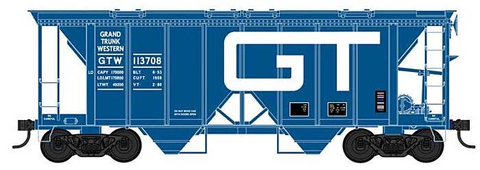 HO 70 Ton Covered Hopper: Grand Trunk Western # 113816
