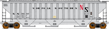 HO 4750 CU FT 3-Bay Rib-Sided Covered Hopper: Norfolk Southern (Original) #5372