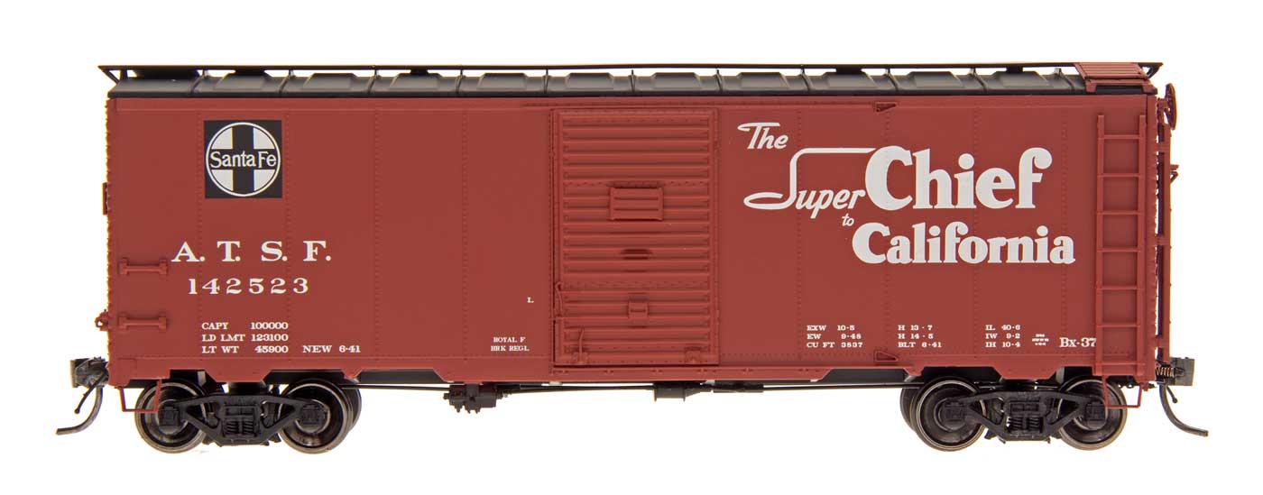 HO 40' AAR Modified 1937 Boxcar - Santa Fe (Super Chief) #142603
