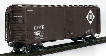 HO 10' 6" Mod. 1937 AAR Boxcar: Erie (Large Herald) #80209