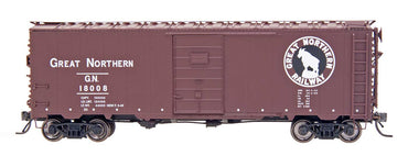 HO 40ft 12 Panel Boxcar: Great Northern (Mineral Red) #18011