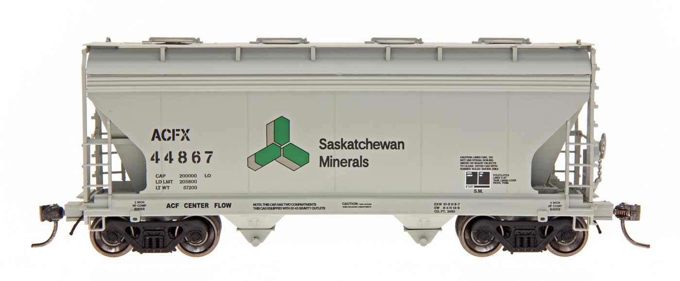 HO ACF 2-Bay Hopper: Saskatchewan Minerals #44763