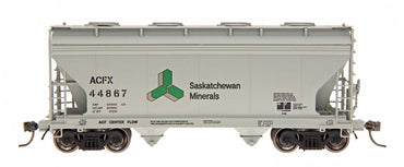 HO ACF 2-Bay Hopper: Saskatchewan Minerals #44867