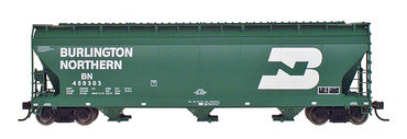 HO ACF 4650 CU FT 3-Bay Hopper: Burlington Northern (Large Herald) #446496