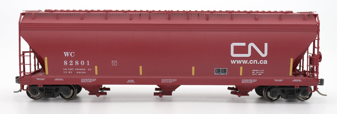 HO ACF 4650 CU FT 3-Bay Hopper: Wisconsin Central (CN) #87033