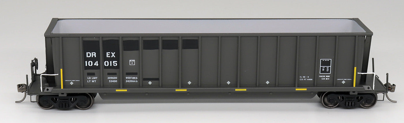 HO Bathtub Coal Gondola: DREX (Ex-Procor) #104041