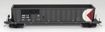 HO Bathtub Coal Gondola: MWCX (Ex-CP) #100441