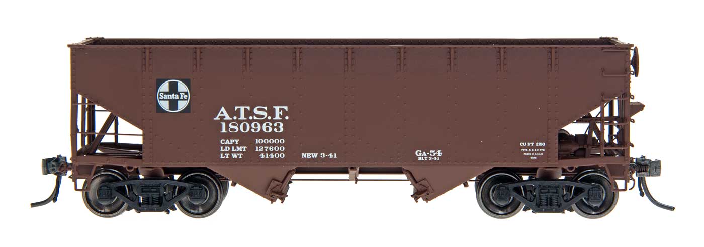 HO AAR Alternate Standard 2-Bay Open Top Hopper: Santa Fe #180816
