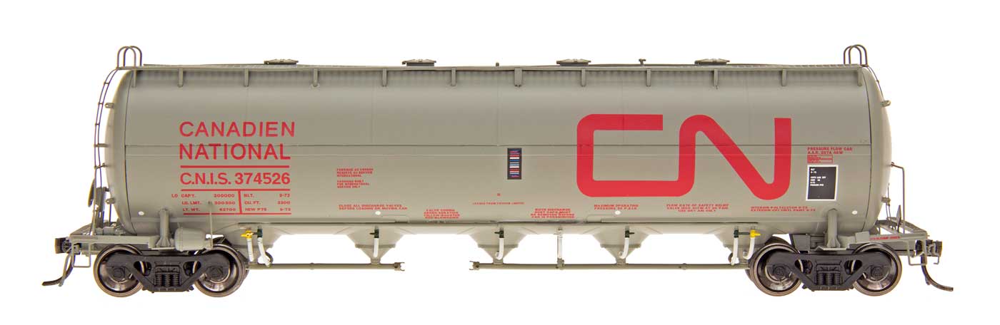 HO Pressure Flow Hopper: Canadian National (Gray) #374555