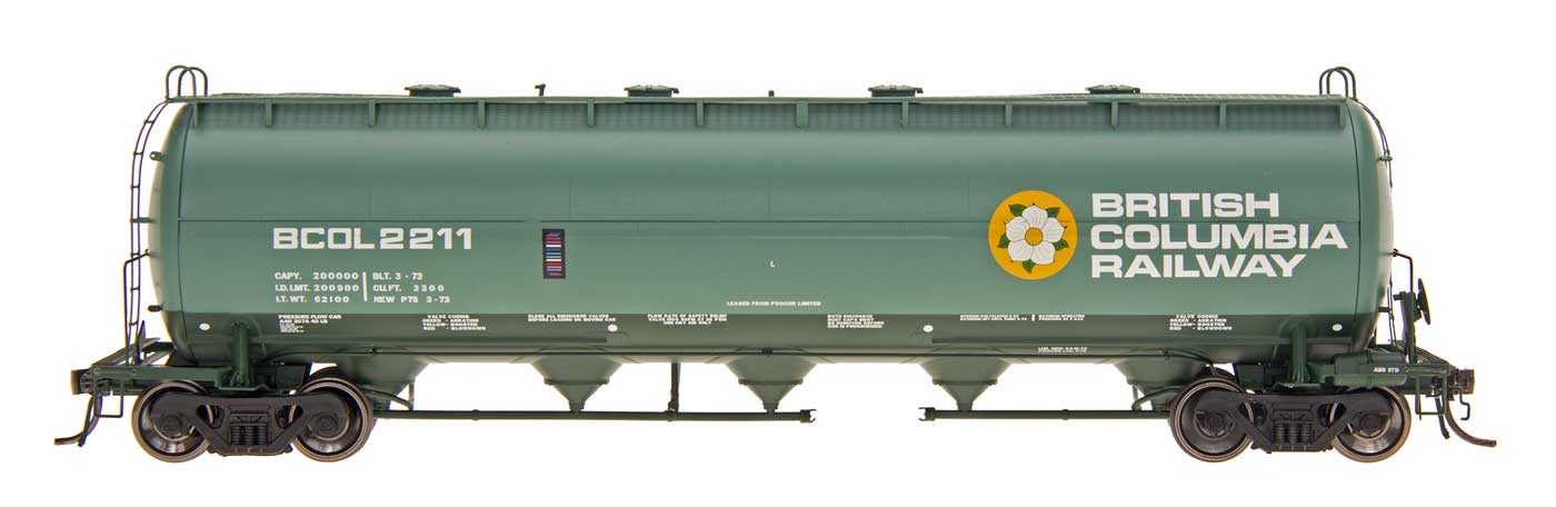 HO Pressure Flow Hopper: British Columbia Railway #2205