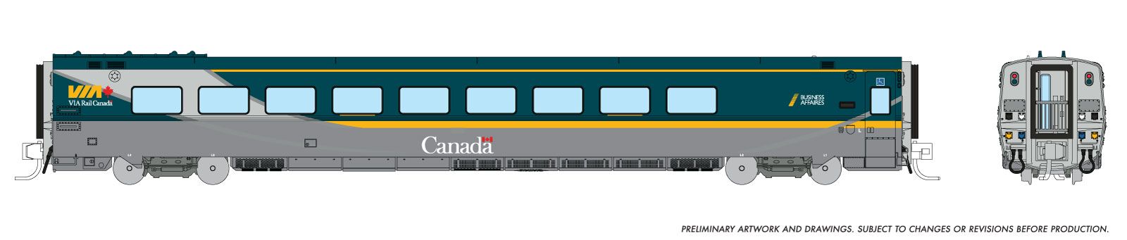 N LRC Business Class Coach: VIA Rail Canada (Renaissance Scheme)