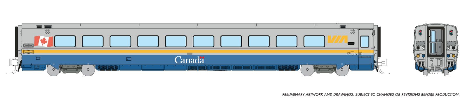 N LRC Coach: VIA Rail Canada (Canada Scheme/Faded Flag)