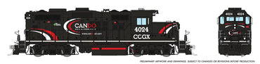 HO Ogden Shops GP9u (DCC/Sound): Canadian Pacific (Cando) #4024