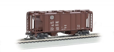 HO PS-2 Two-Bay Covered Hopper: Santa Fe #87515
