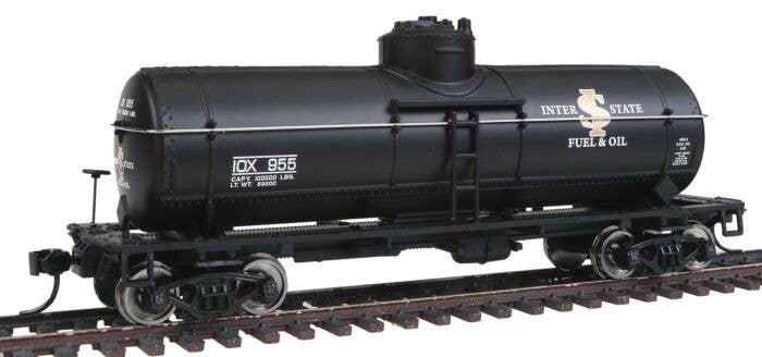 HO 36' 10,000-Gallon Tank Car - Interstate Fuel & Oil IOX #955