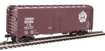 HO 40' Association of American Railroads 1944 Boxcar - Canadian National #487757 ("CNR Serves All Canada" Graphic)