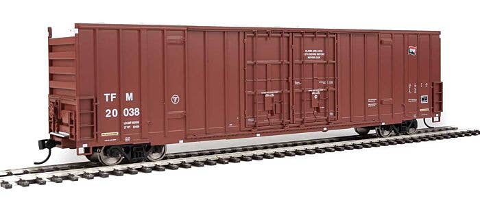 HO 60' High-Cube Plate F Boxcar - Transportacion Ferroviaria de Mexico TFM #20038