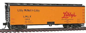 HO 40' Double Sheathed Reefer w/Steel Roof/Ends - Libby's LMLX #1626