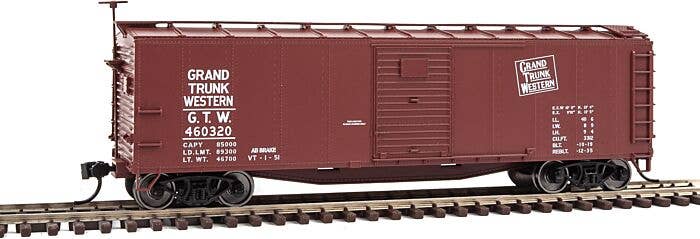 HO 40' Rebuilt Steel Boxcar - Grand Trunk Western #460320