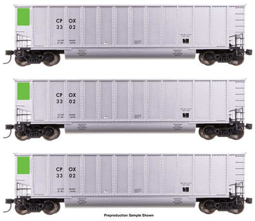 HO 50ft Bethgon Coalporter Gondola (Set of 3): CPOX #3300, 3313, 3339
