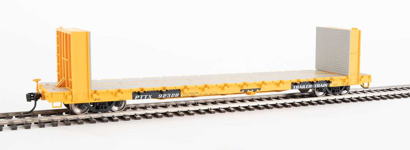 HO 60' Pullman-Standard Bulkhead Flatcar - Trailer-Train PTTX #92328