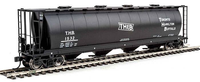 HO 59' Cylindrical Hopper, Round Hatches - Toronto, Hamilton & Buffalo #1532