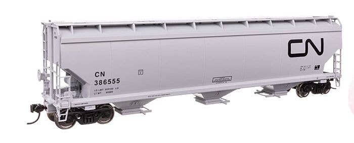 HO 60' NSC 5150 3-Bay Covered Hopper - Canadian National #386524