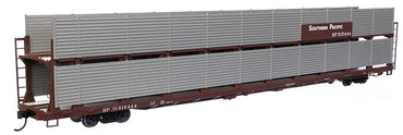 HO 89' Flatcar w/Bi-Level Shielded Auto Rack - Southern Pacific Rack / Flatcar #515444