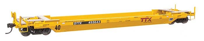 HO Gunderson Rebuilt AP 40ft Well Car: TTX (Forward Thinking) DTTX #455643