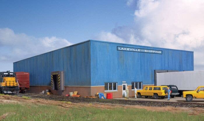 HO Lakeville Modern-Style Warehouse -- Kit