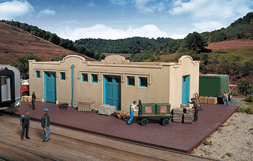 HO Mission-Style Freight House -- Kit