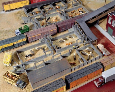 HO Stock Yards - 2 Pens -- Kit