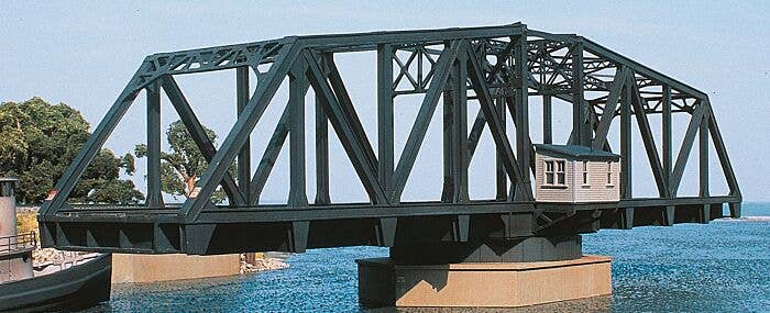 HO Double-Track Railroad Swing Bridge -- Kit