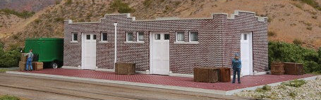 HO Brick Mission-Style Santa Fe Freight House -- Kit