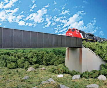HO 90' Single-Track Railroad Through Girder Bridge -- Kit