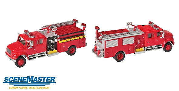 HO International 4900 Crew Cab Fire Engine (Red)