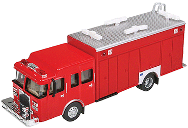 HO Hazardous Materials Fire Truck (Red)