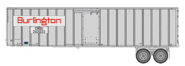 HO 40ft Flexi-Van Trailer - 2-Pack: Burlington (CB&Q)