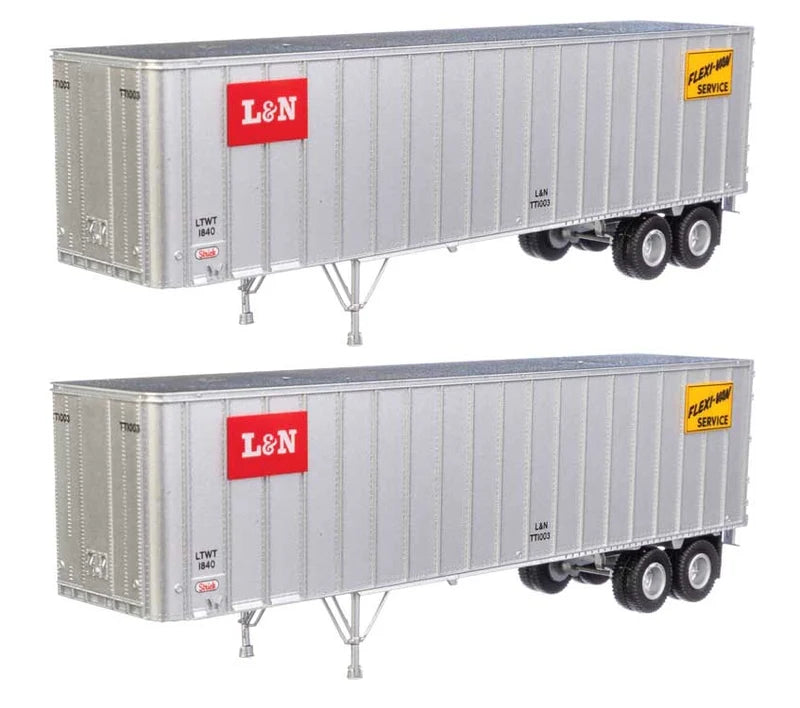 HO 40ft Flexi-Van Trailer - 2-Pack: Louisville & Nashville