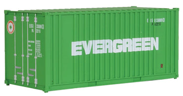 HO 20ft Corrugated Container with Flat Panel: Evergreen