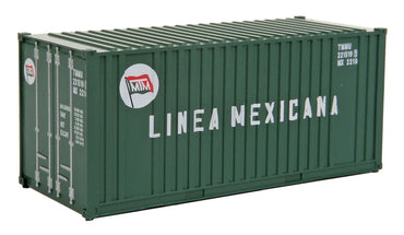 HO 20ft Corrugated Container with Flat Panel: Linea Mexicana