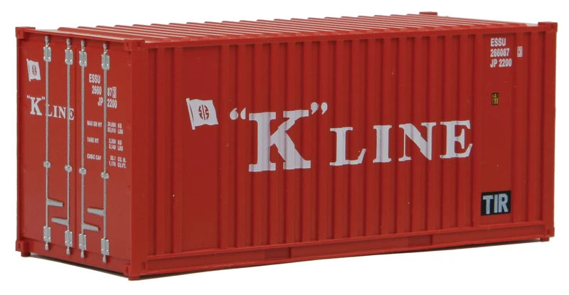 HO 20ft Corrugated Container with Flat Panel: K-Line
